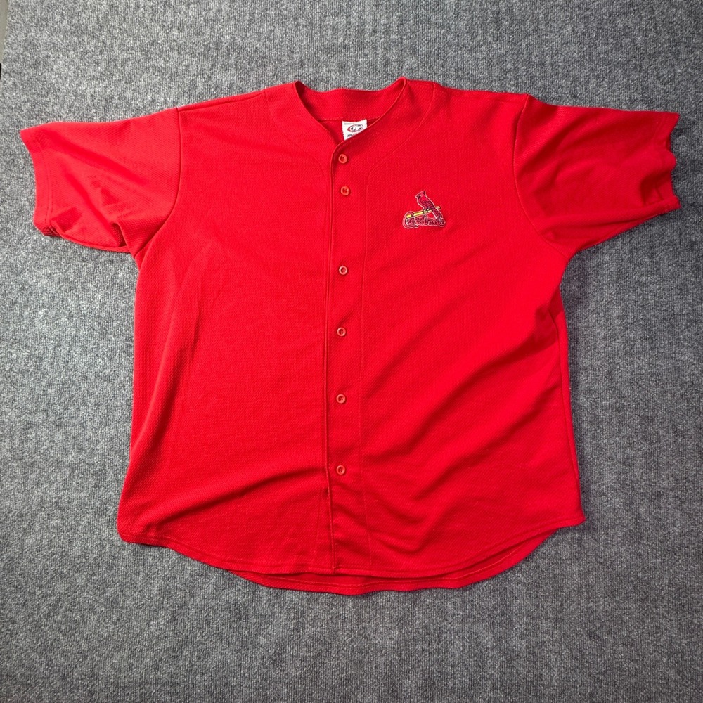 St Louis Cardinals True Fan Jersey Mens XL Red Baseball Sportswear MLB